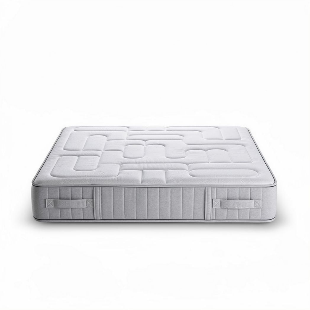 Matelas en mousse de polyuréthane 20 x 160 x 200 cm pour lit avec housse en tissu respirant