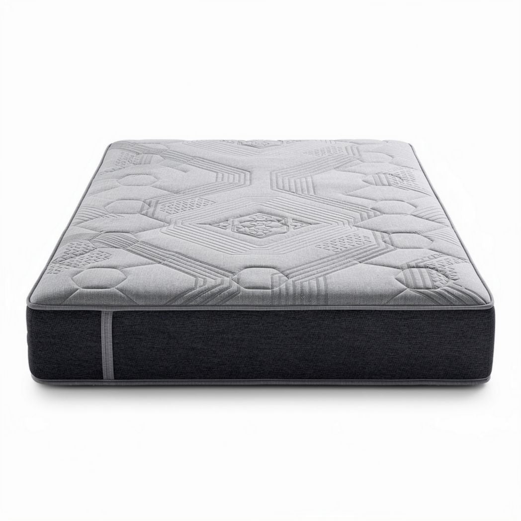 Matelas en mousse à mémoire de forme gris 200 x 150 x 20 cm pour lits adultes